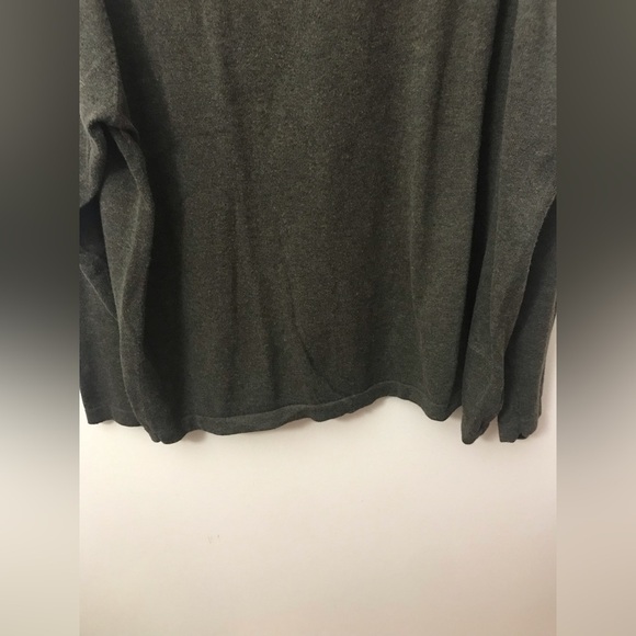 VINTAGE J. Ferrar Mens Cotton Olive Green Thin Knit Long Sleeve Sweater Size XL - Picture 5 of 10